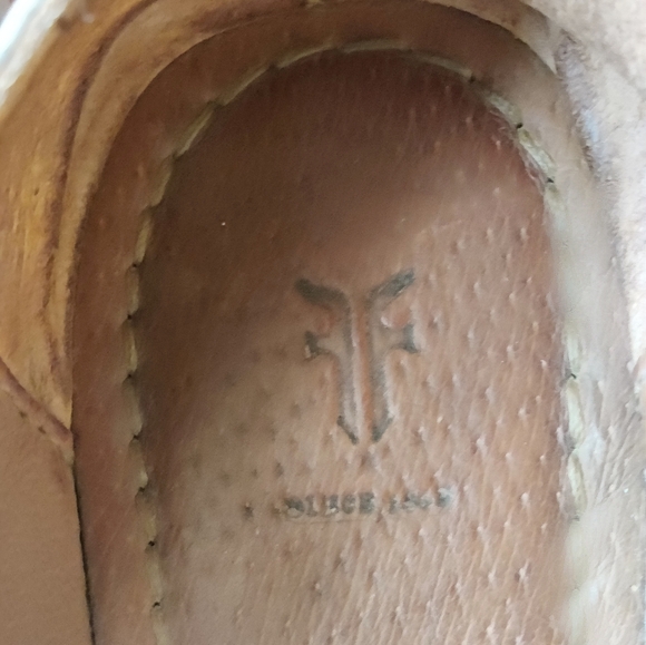 Frye Carson Women's Gray Leather Ballet Flats 8.5 - Picture 2 of 8